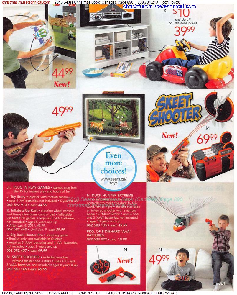 2010 Sears Christmas Book (Canada), Page 890