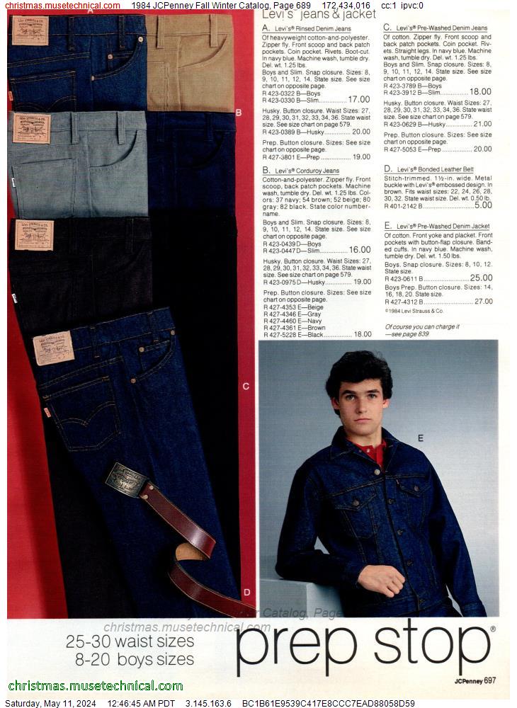 1984 JCPenney Fall Winter Catalog, Page 689