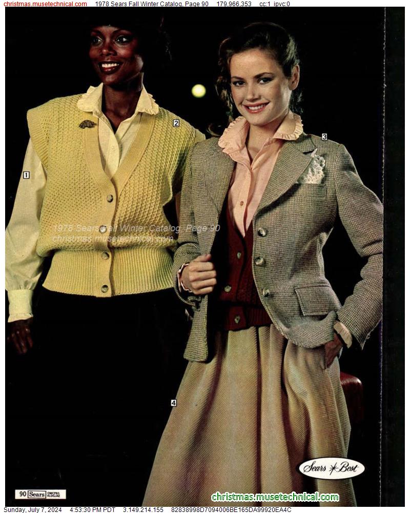 1978 Sears Fall Winter Catalog, Page 90