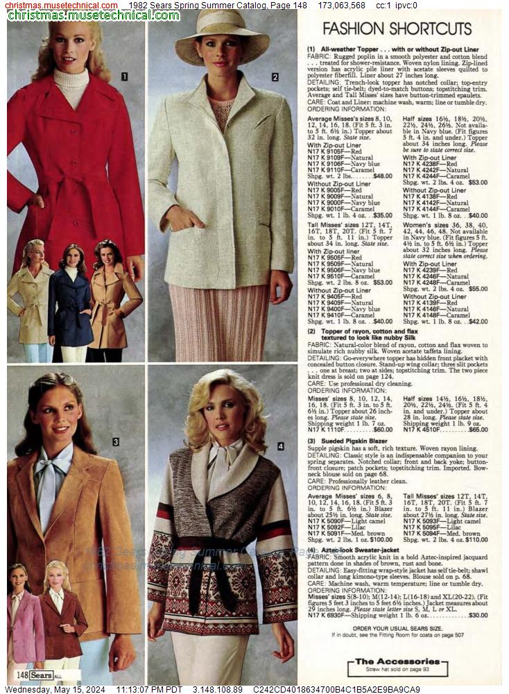 1982 Sears Spring Summer Catalog, Page 148