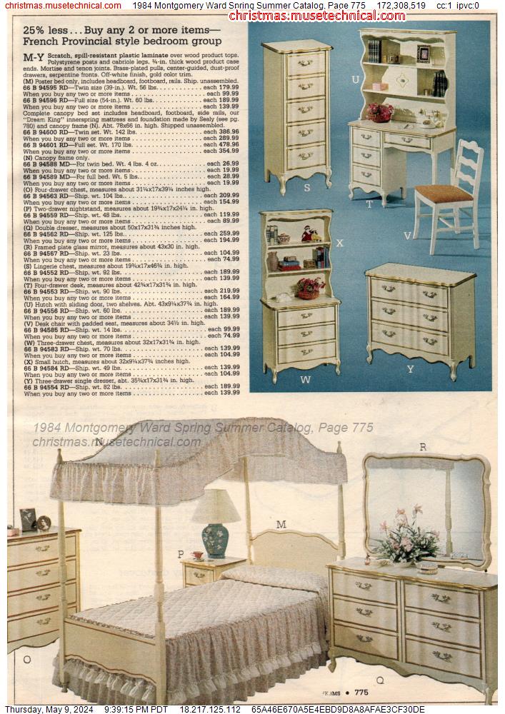 1984 Montgomery Ward Spring Summer Catalog, Page 775
