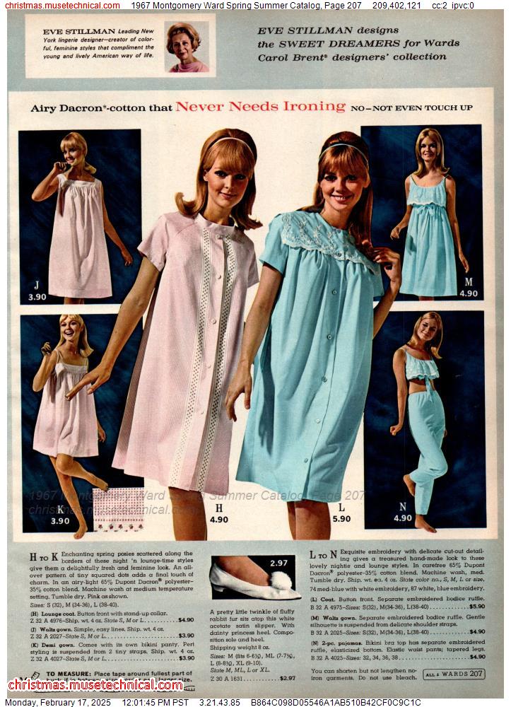 1967 Montgomery Ward Spring Summer Catalog, Page 207