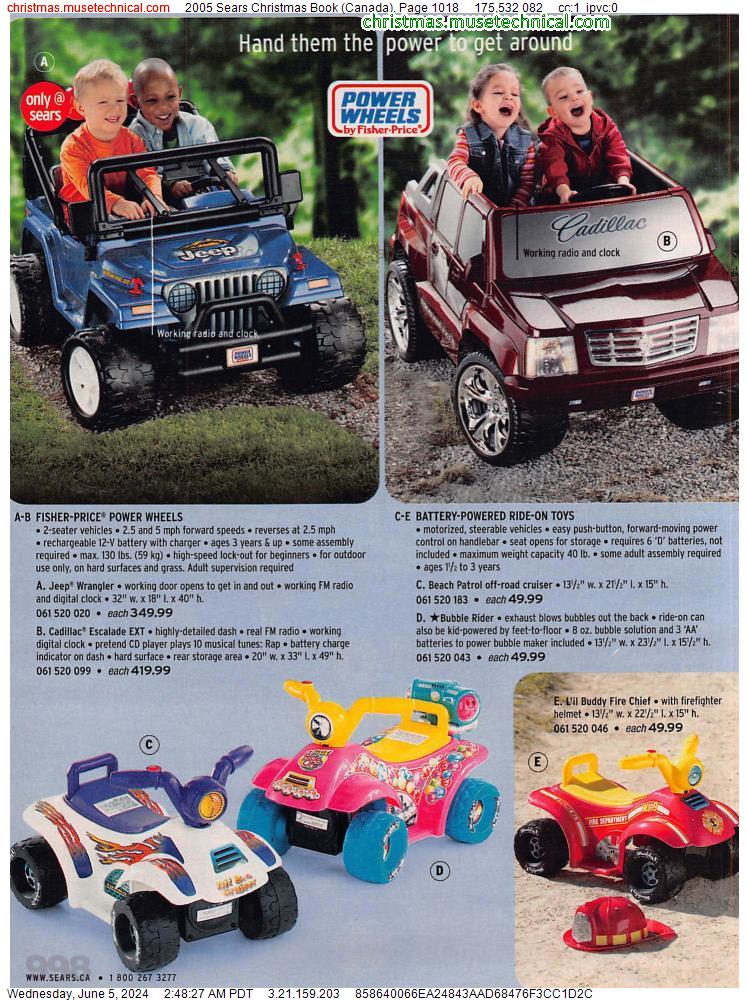 2005 Sears Christmas Book (Canada), Page 1018