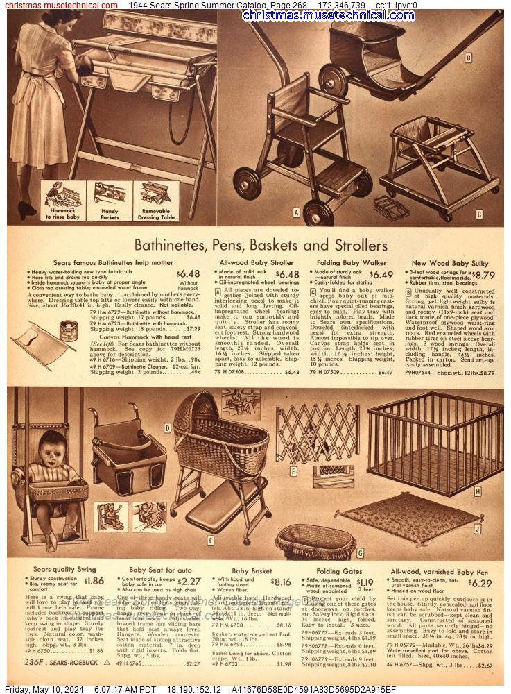 1944 Sears Spring Summer Catalog, Page 268