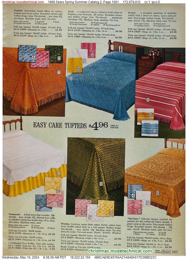 1968 Sears Spring Summer Catalog 2, Page 1581