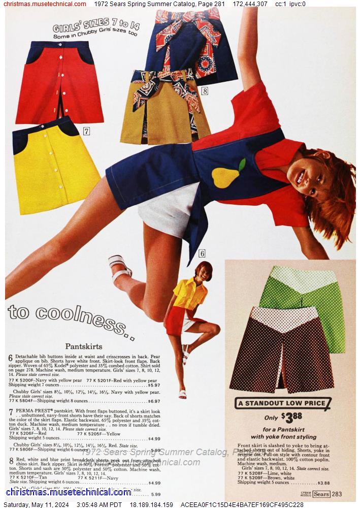 1972 Sears Spring Summer Catalog, Page 281