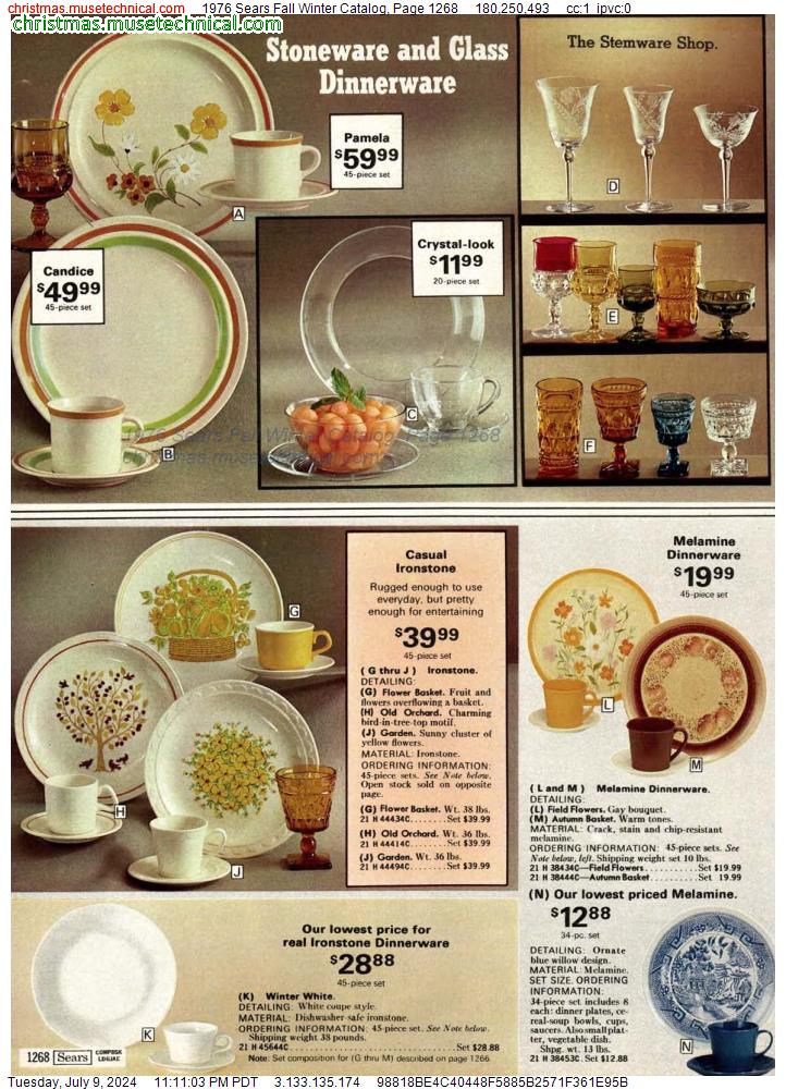 1976 Sears Fall Winter Catalog, Page 1268