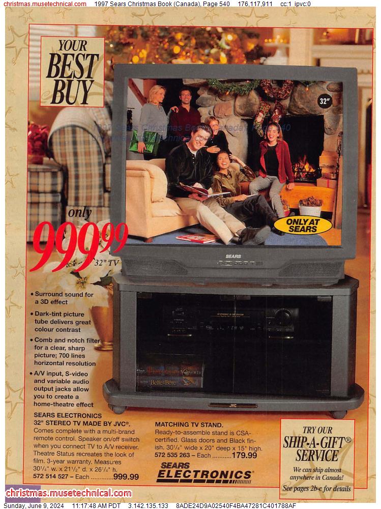 1997 Sears Christmas Book (Canada), Page 540