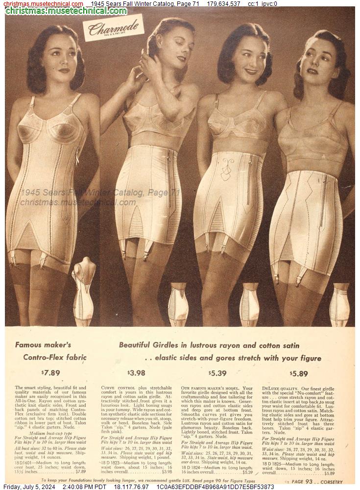 1945 Sears Fall Winter Catalog, Page 71