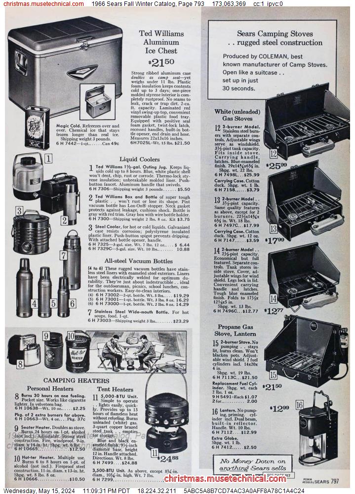 1966 Sears Fall Winter Catalog, Page 793