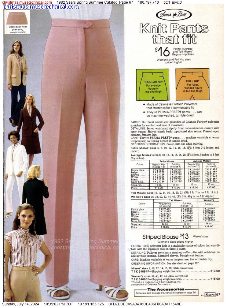 1982 Sears Spring Summer Catalog, Page 67