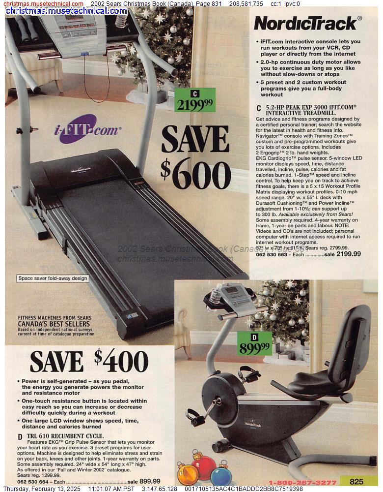 2002 Sears Christmas Book (Canada), Page 831