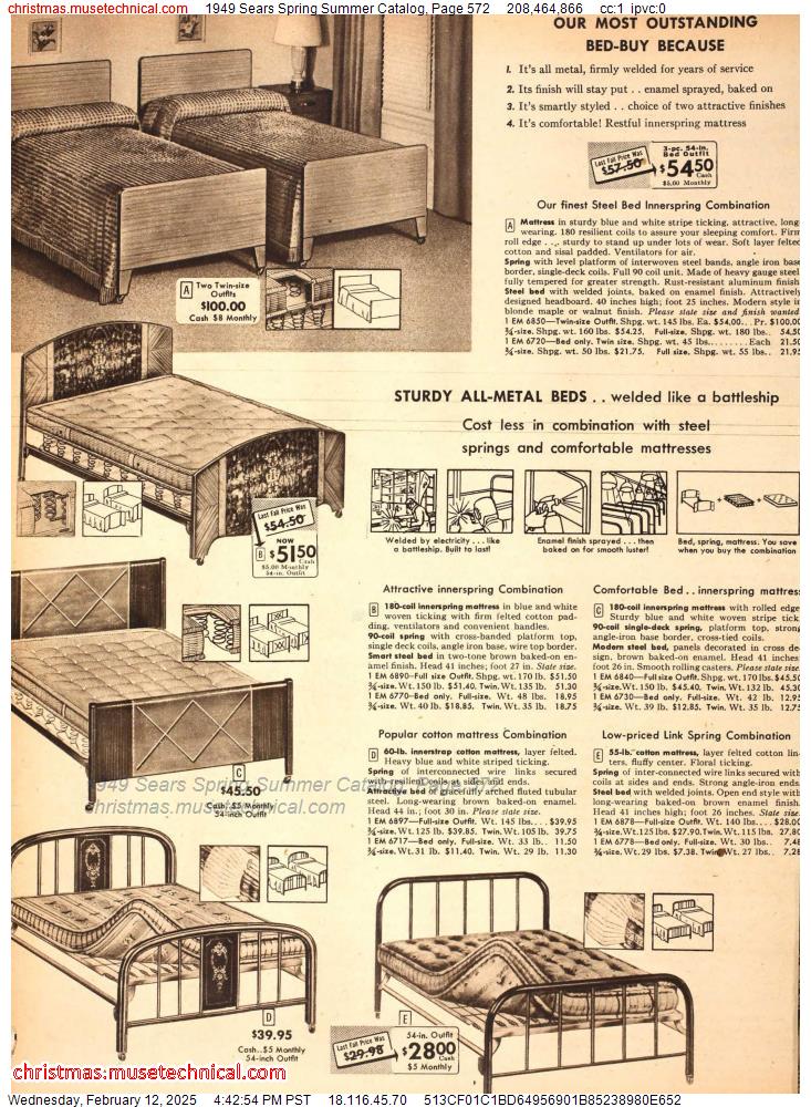 1949 Sears Spring Summer Catalog, Page 572