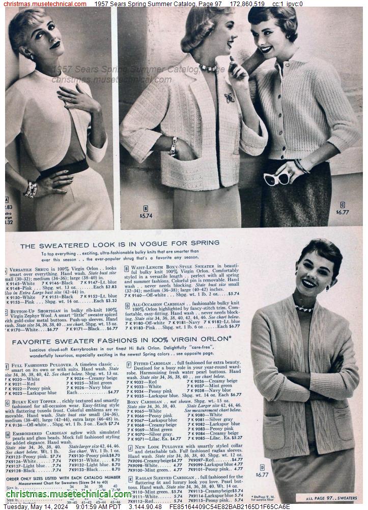 1957 Sears Spring Summer Catalog, Page 97