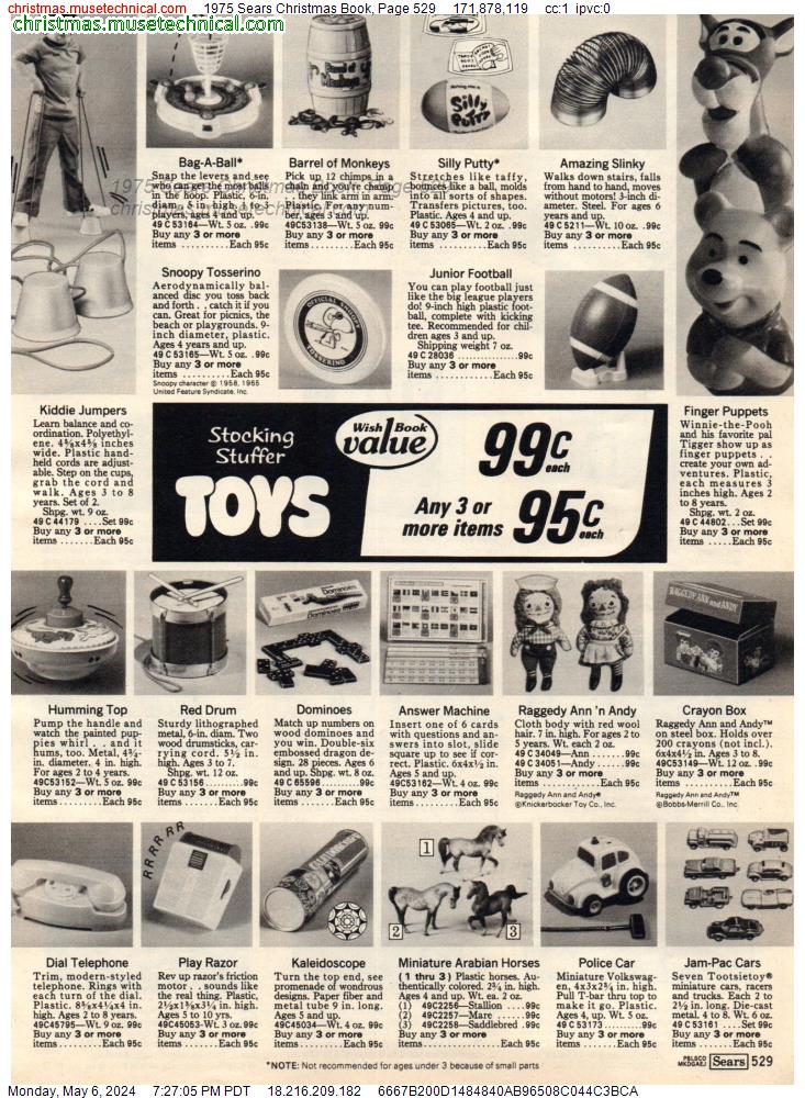 1975 Sears Christmas Book, Page 529