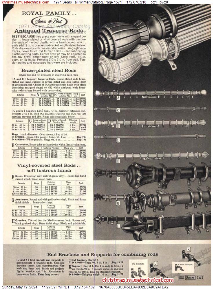 1971 Sears Fall Winter Catalog, Page 1571