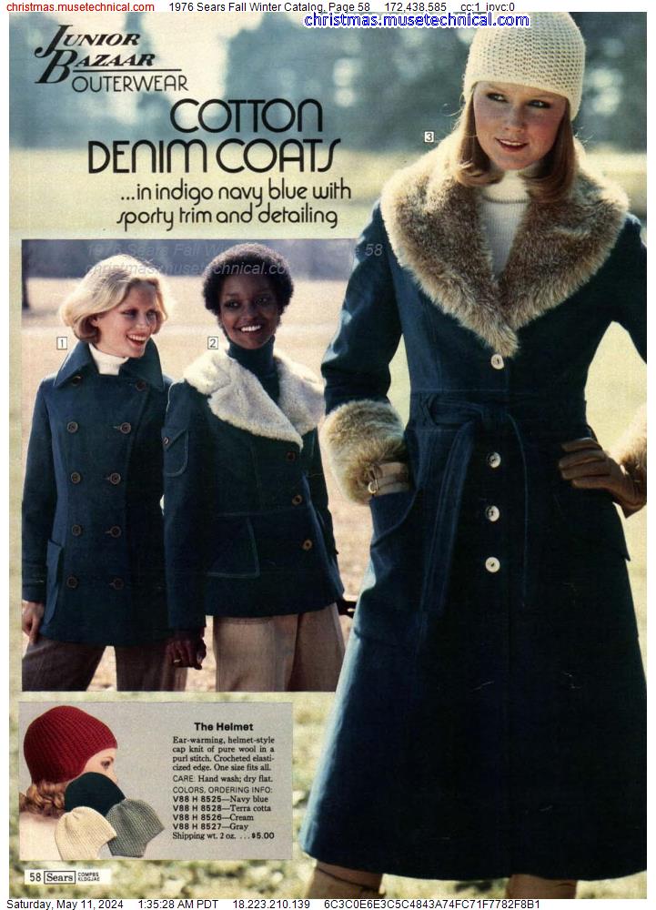 1976 Sears Fall Winter Catalog, Page 58