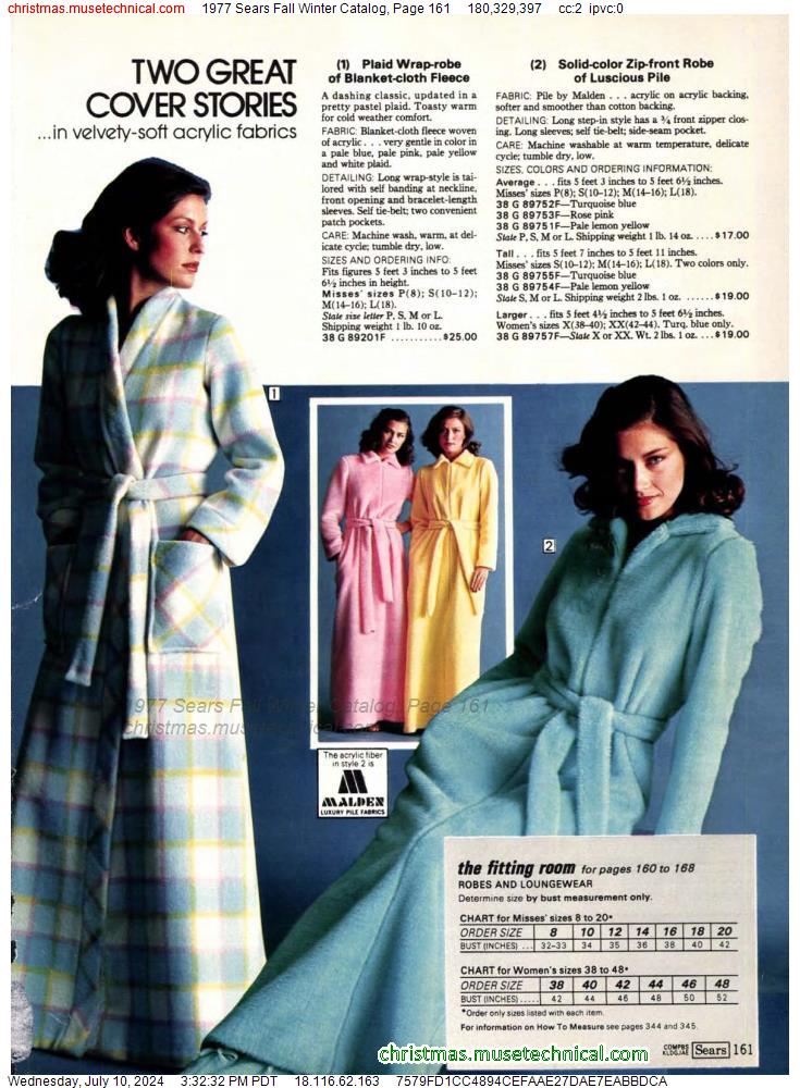 1977 Sears Fall Winter Catalog, Page 161