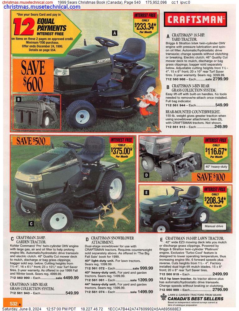 1999 Sears Christmas Book (Canada), Page 540