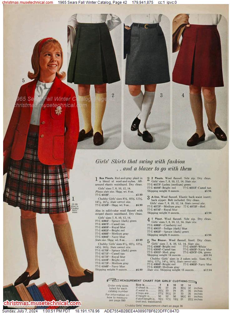 1965 Sears Fall Winter Catalog, Page 42