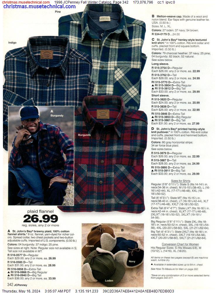 1996 JCPenney Fall Winter Catalog, Page 342