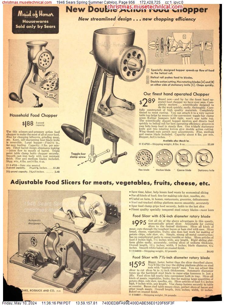 1946 Sears Spring Summer Catalog, Page 956