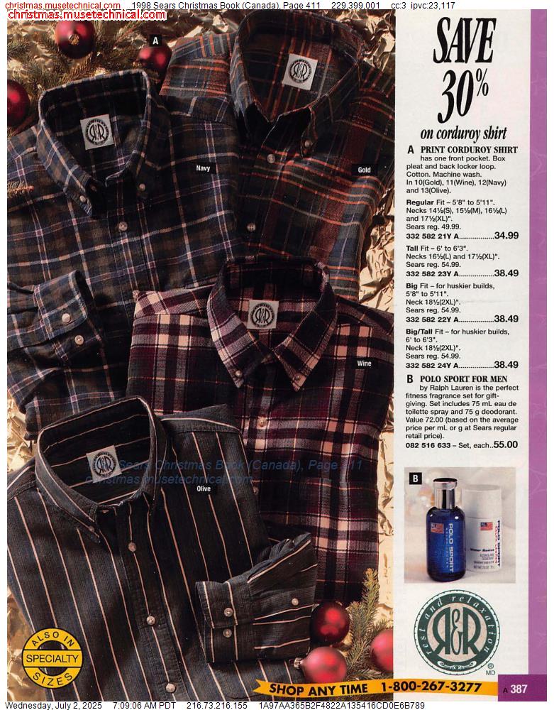 1998 Sears Christmas Book (Canada), Page 411