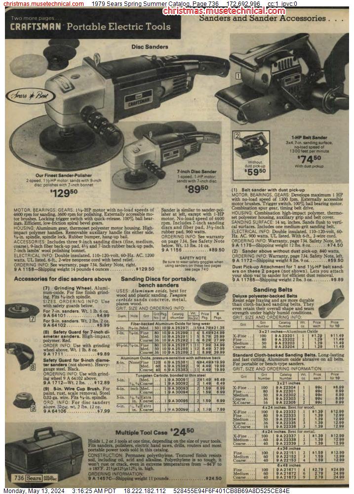 1979 Sears Spring Summer Catalog, Page 736