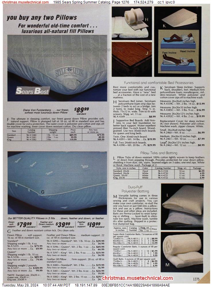 1985 Sears Spring Summer Catalog, Page 1276