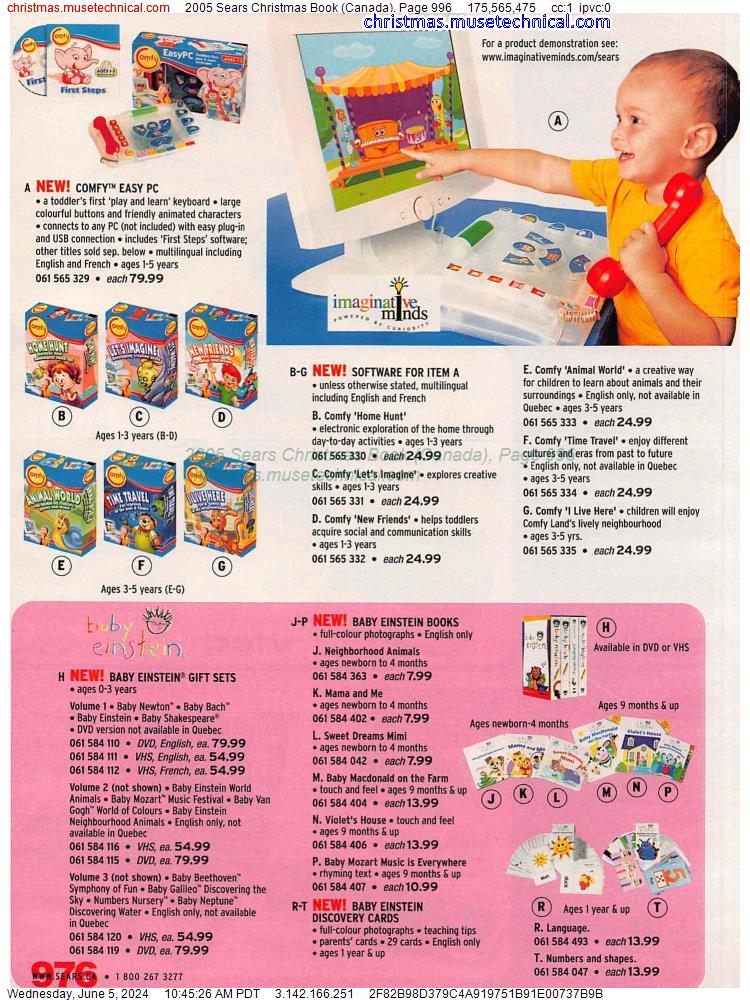 2005 Sears Christmas Book (Canada), Page 996
