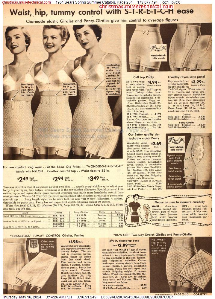 1951 Sears Spring Summer Catalog, Page 254