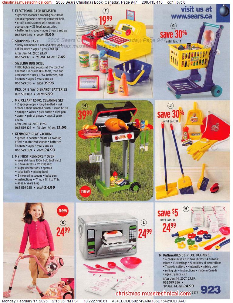 2006 Sears Christmas Book (Canada), Page 947