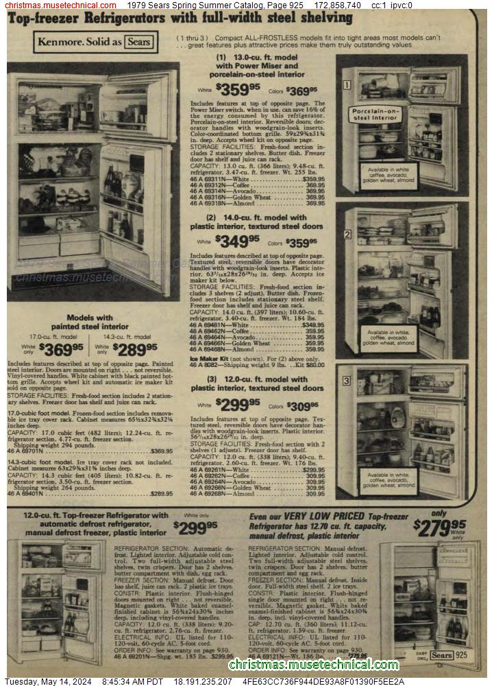 1979 Sears Spring Summer Catalog, Page 925