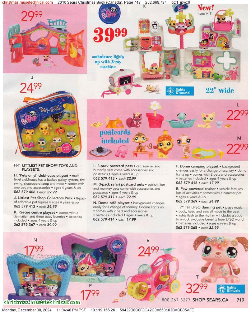 2010 Sears Christmas Book (Canada), Page 748