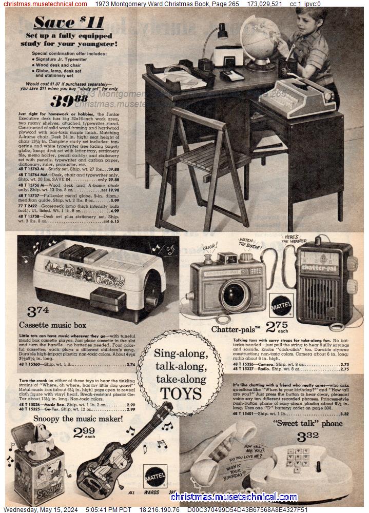 1973 Montgomery Ward Christmas Book, Page 265