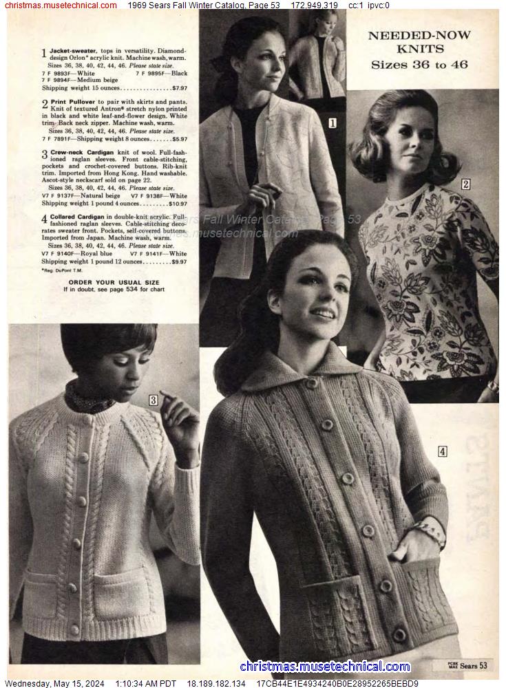 1969 Sears Fall Winter Catalog, Page 53