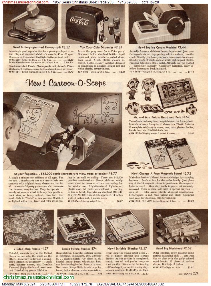 1957 Sears Christmas Book, Page 235