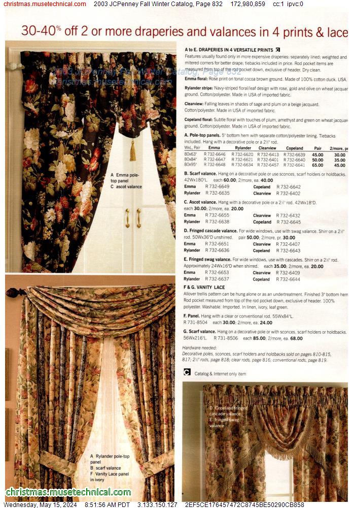 2003 JCPenney Fall Winter Catalog, Page 832