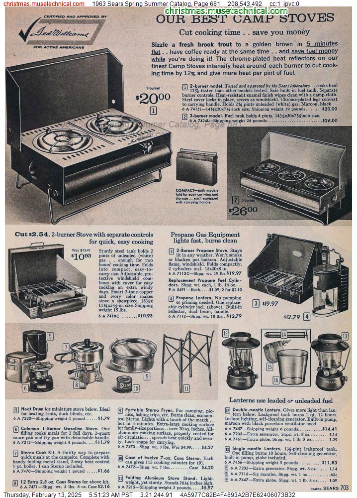 1963 Sears Spring Summer Catalog, Page 681