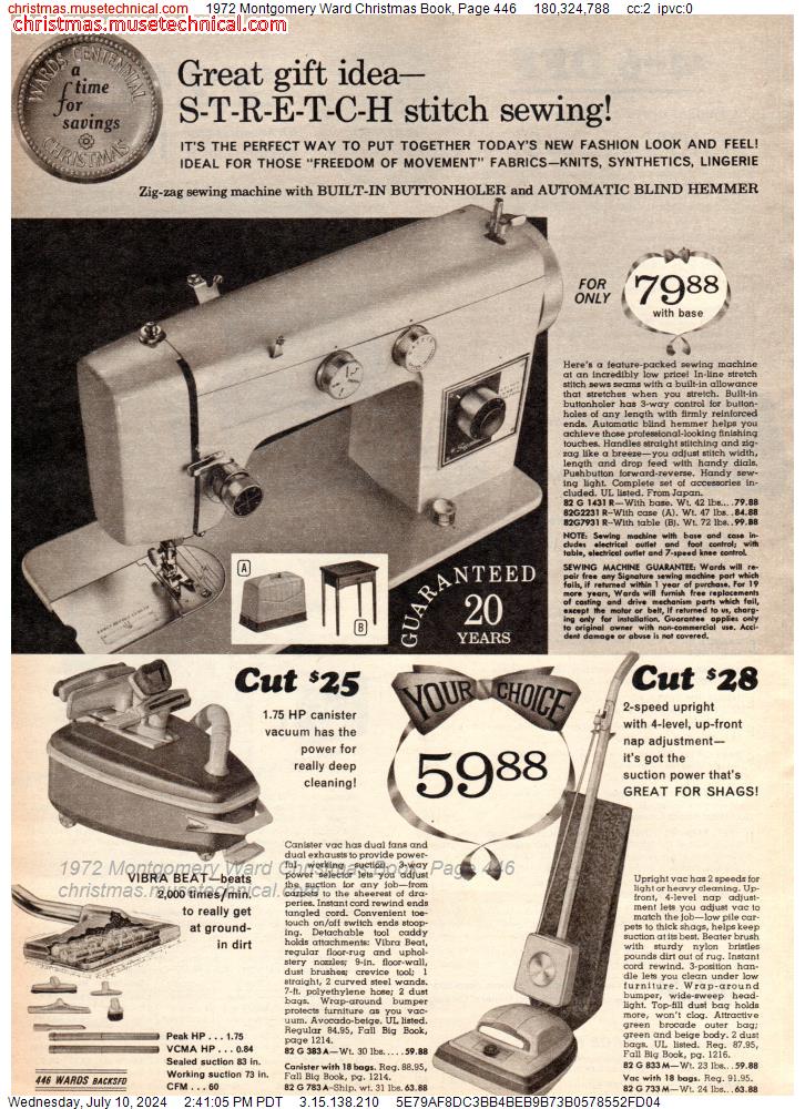 1972 Montgomery Ward Christmas Book, Page 446