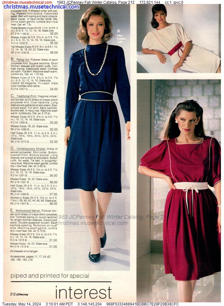 1983 JCPenney Fall Winter Catalog, Page 212