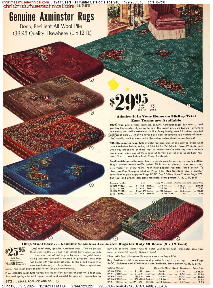 1941 Sears Fall Winter Catalog, Page 946