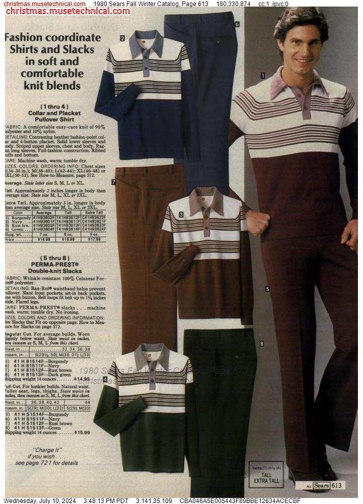 1980 Sears Fall Winter Catalog, Page 613