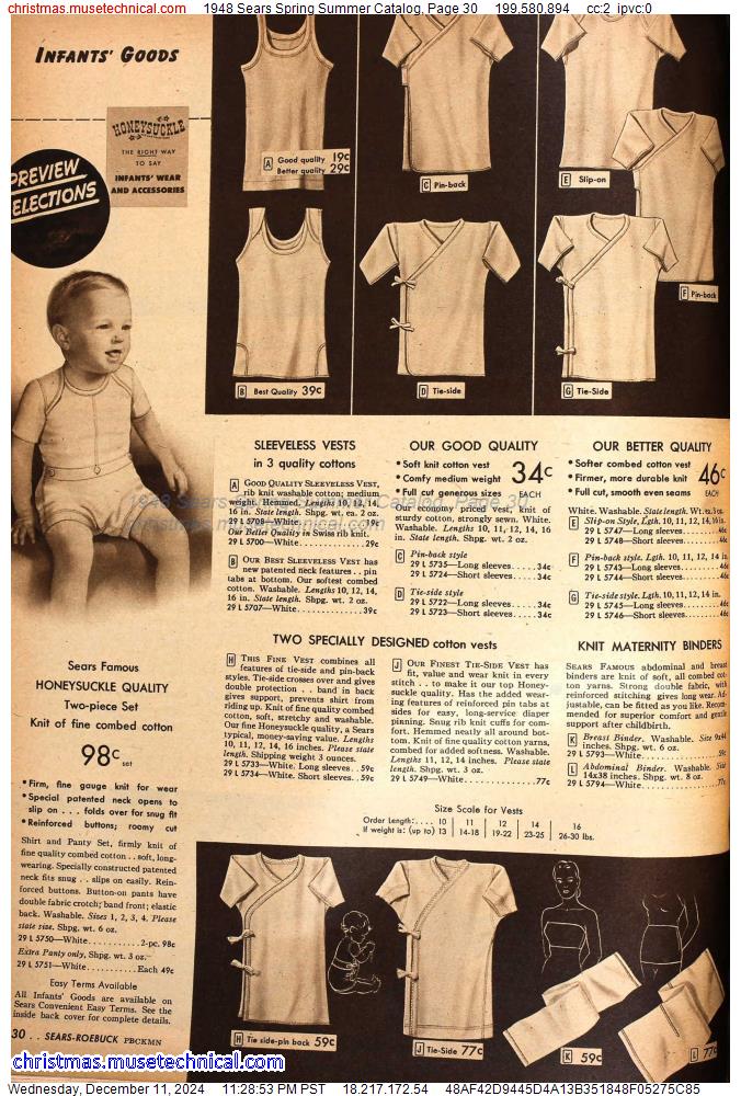 1948 Sears Spring Summer Catalog, Page 30