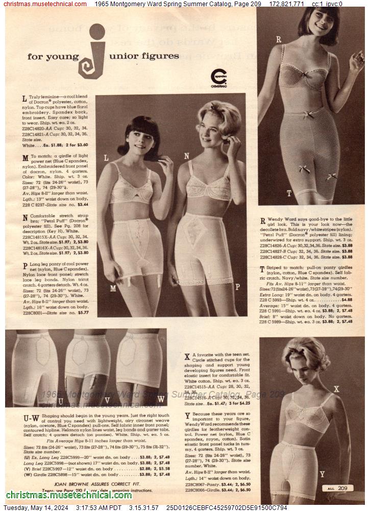 1965 Montgomery Ward Spring Summer Catalog, Page 209