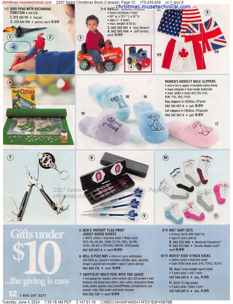 2007 Sears Christmas Book (Canada), Page 12