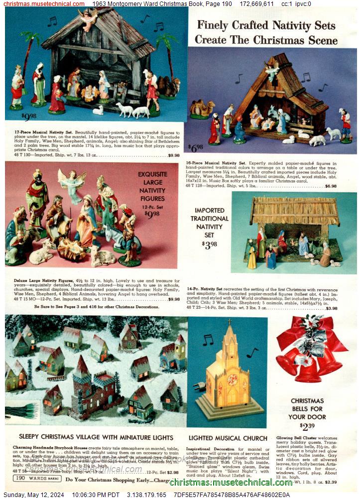 1963 Montgomery Ward Christmas Book, Page 190