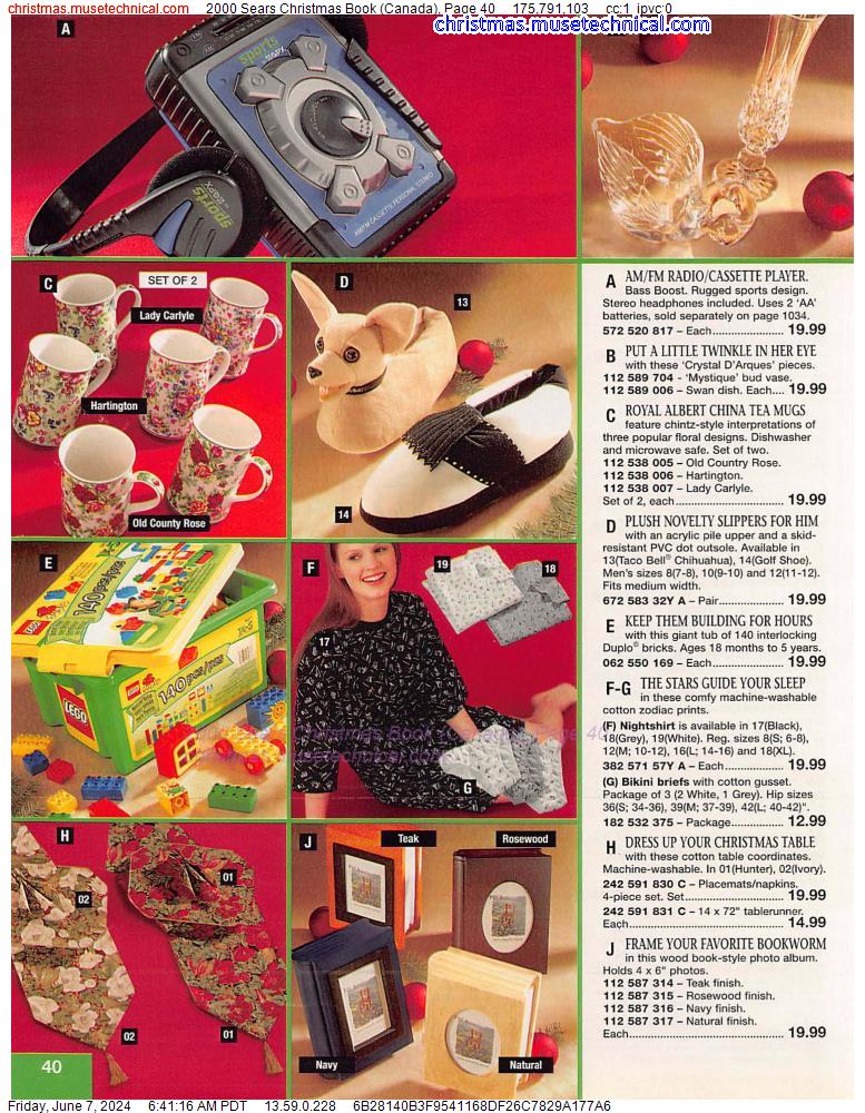 2000 Sears Christmas Book (Canada), Page 40
