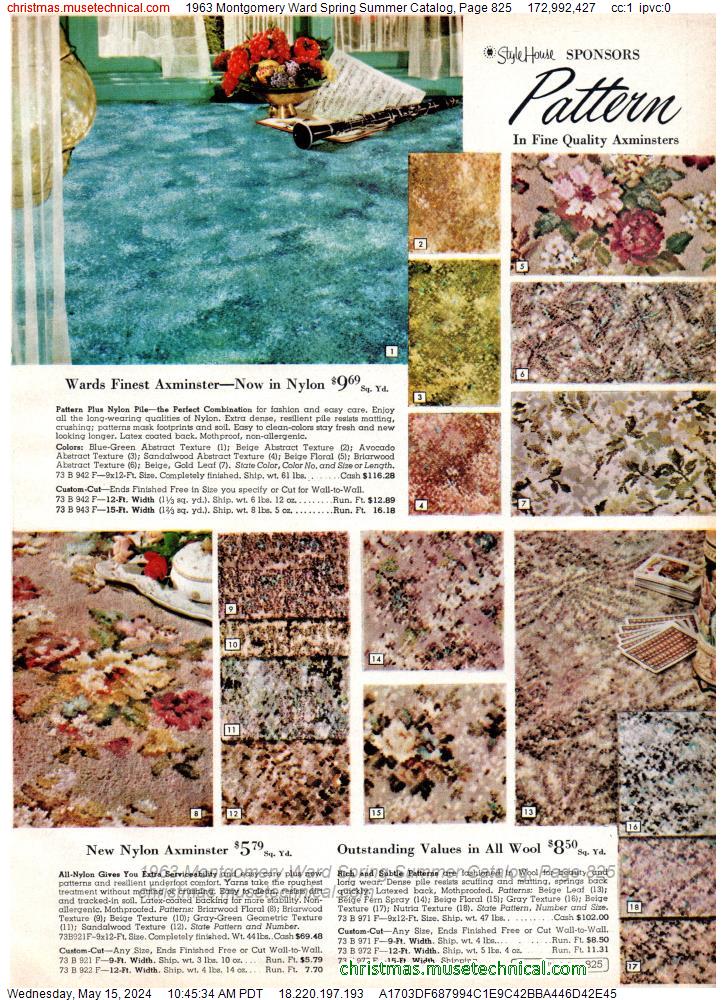 1963 Montgomery Ward Spring Summer Catalog, Page 825