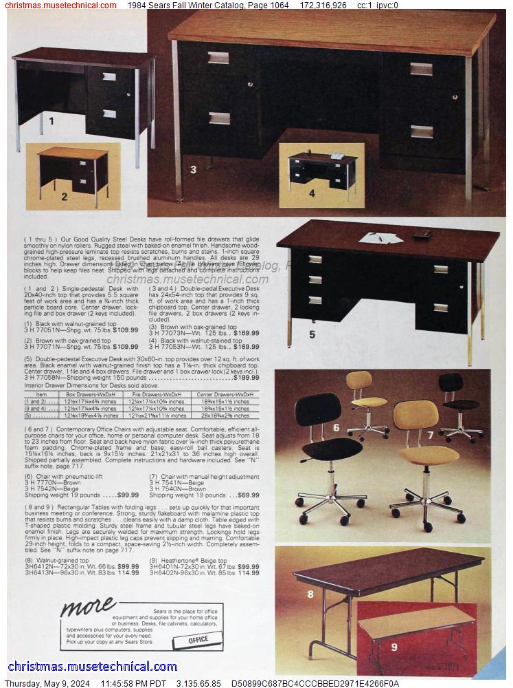 1984 Sears Fall Winter Catalog, Page 1064